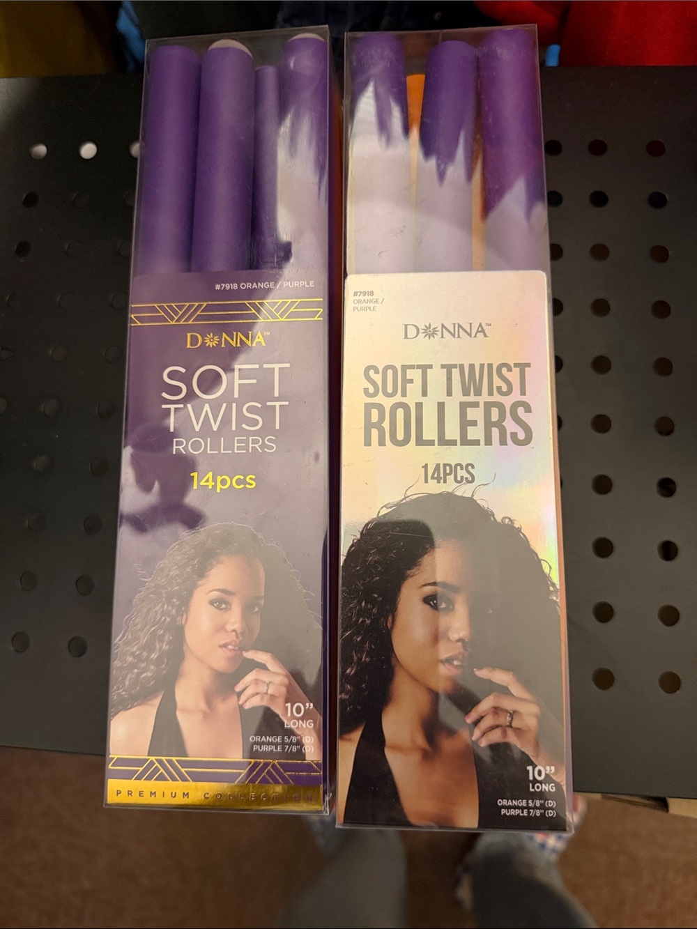 Donna Soft Twist Rollers - Purple (14 pcs)